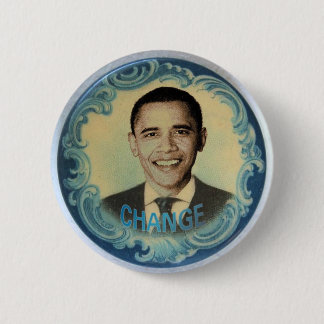 Obama Retro-Style Wave Button