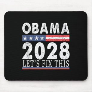 Obama Retro Vintage Patriotic 2028 Political Prote Mouse Mat