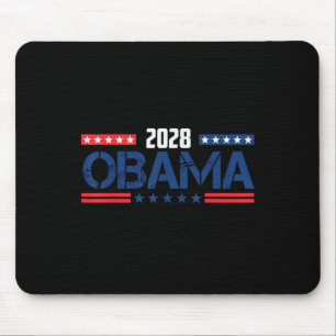 Obama Retro Vintage Patriotic 2028 Political Prote Mouse Mat