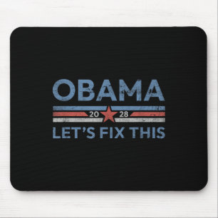 Obama Retro Vintage Patriotic 2028 Political Prote Mouse Mat