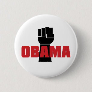 Obama Right On! 6 Cm Round Badge