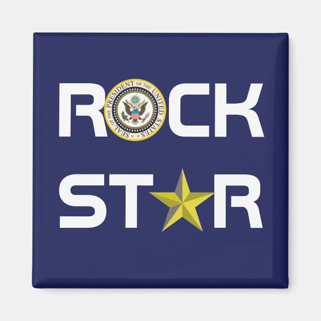 Obama - Rock Star Magnet (Front)