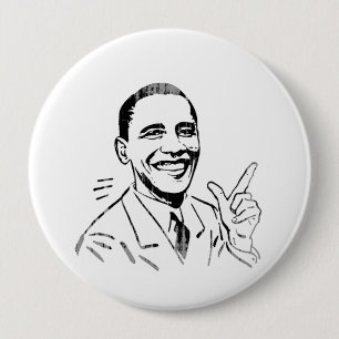 OBAMA SAYS Vintage.png 10 Cm Round Badge