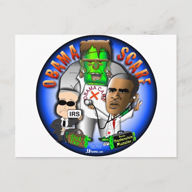 Obama Scare Postcard (Front)