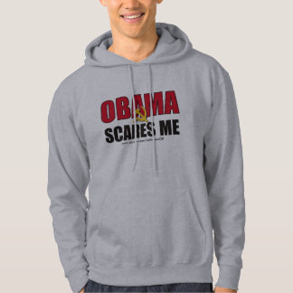 Obama scares me - Customised Hoodie