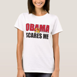Obama scares me - Customised T-Shirt
