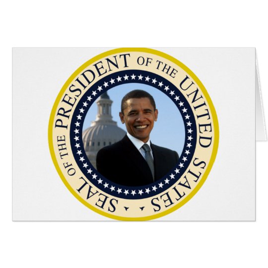 Obama Seal Blue Card