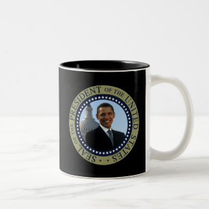 Obama Seal Gold Two-Tone Coffee Mug