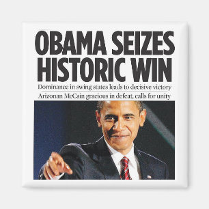 Obama Seizes Historic Win Magnet