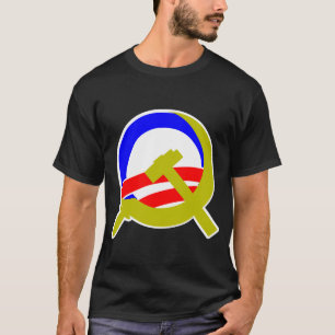 Obama Sickle and Hammer Dark T-shirt