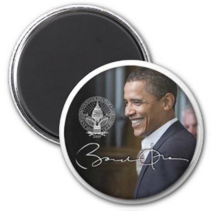 Obama signature Fridge magnet - Customised