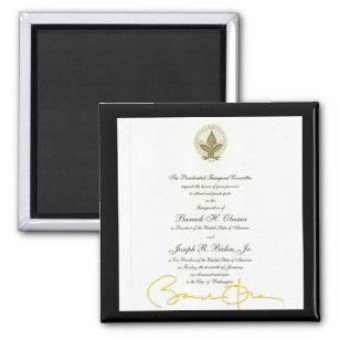 Obama signature official invitation magnet