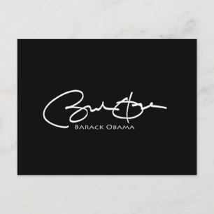 Obama Signature Postcard