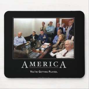 Obama Situation Room Demotivational Mouspad Mouse Mat