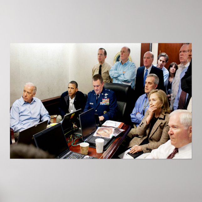 Obama Situation Room Photo bin Laded Killed Poster (Front)
