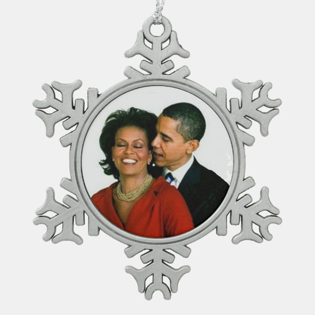 OBAMA- SNOWFLAKE ORNAMENT (Front)