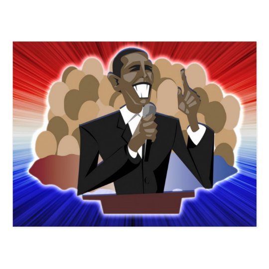Obama Speech Postcard