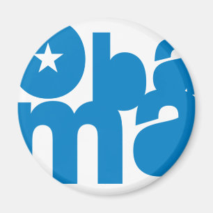 Obama square magnet