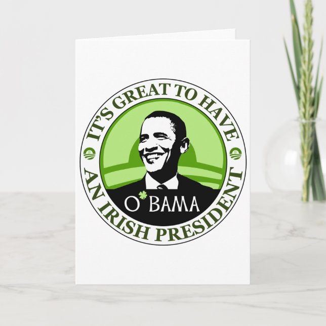 Obama St. Patrick's Day Card (Front)