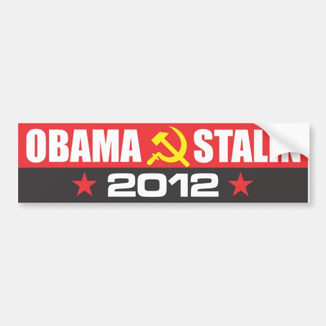 OBAMA - STALIN 2012 BUMPER STICKER (Front)