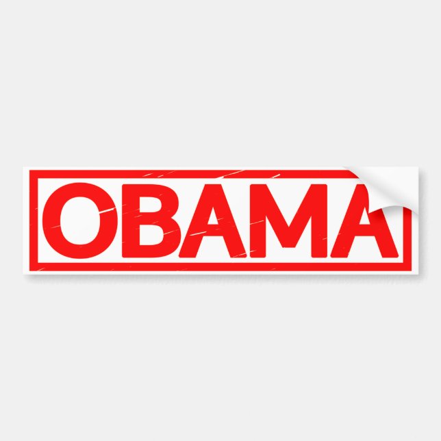 Obama Stamp Bumper Sticker (Front)