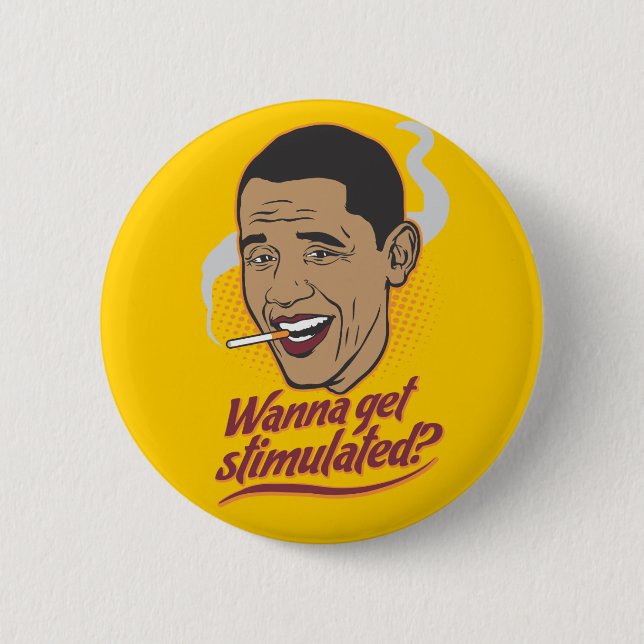 Obama Stimulus Button (Front)