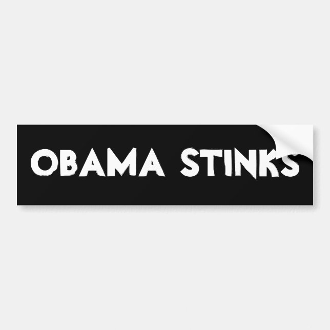 OBAMA STINKS BUMPER STICKER (Front)