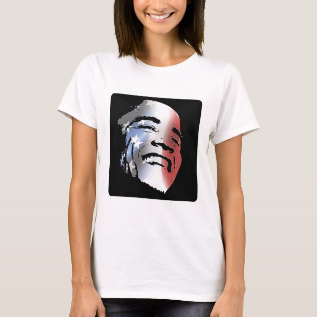 Obama StStripe 3black T-Shirt (Front)