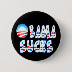 Obama Sucks 6 Cm Round Badge