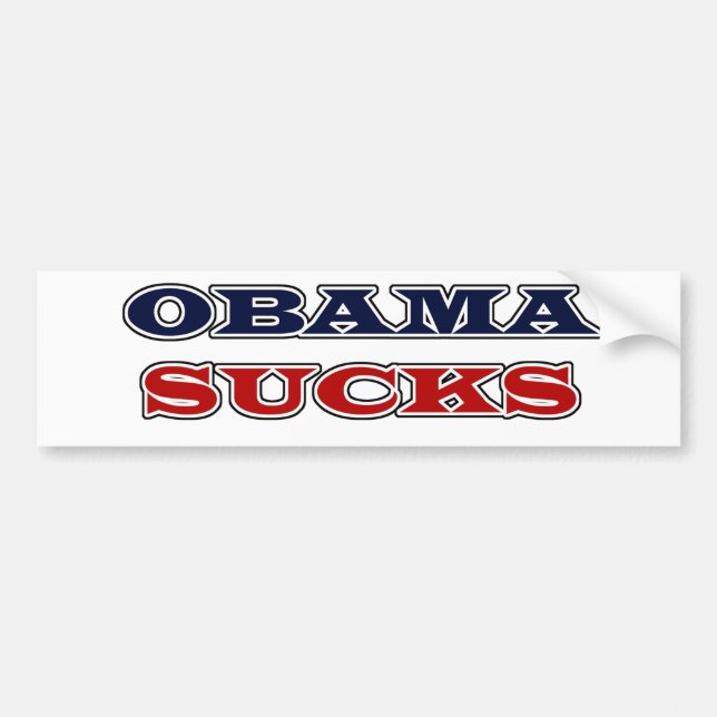 Obama Sucks Bumper Sticker (Front)