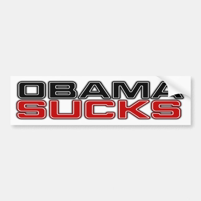 Obama Sucks Bumper Sticker (Front)