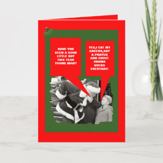 Obama sucks Christmas Holiday Card