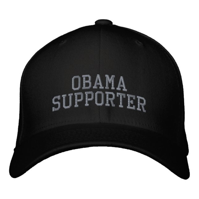 OBAMA SUPPORTER EMBROIDERED HAT (Front)