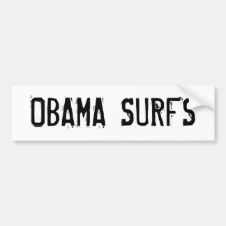 OBAMA SURFS BUMPER STICKER
