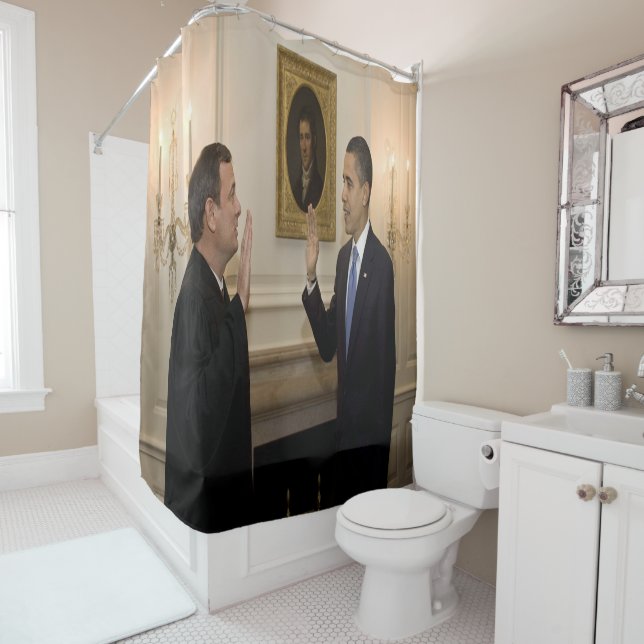 Obama Sworn In As President Shower Curtain (In Situ)