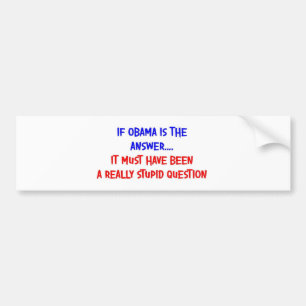 OBAMA THE ANSWER BUMPER STICKER