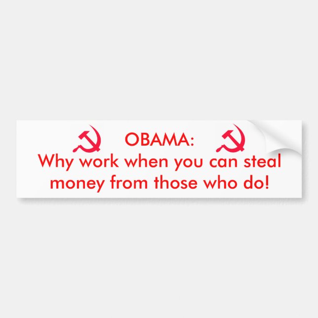 Obama the communist bumper sticker (Front)
