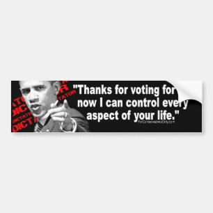 Obama the Dictator Bumper Sticker