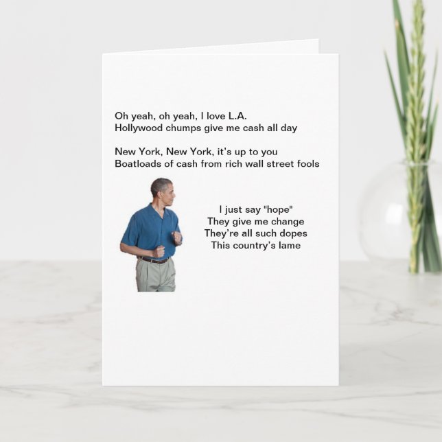 Obama the Elitist Card (Front)