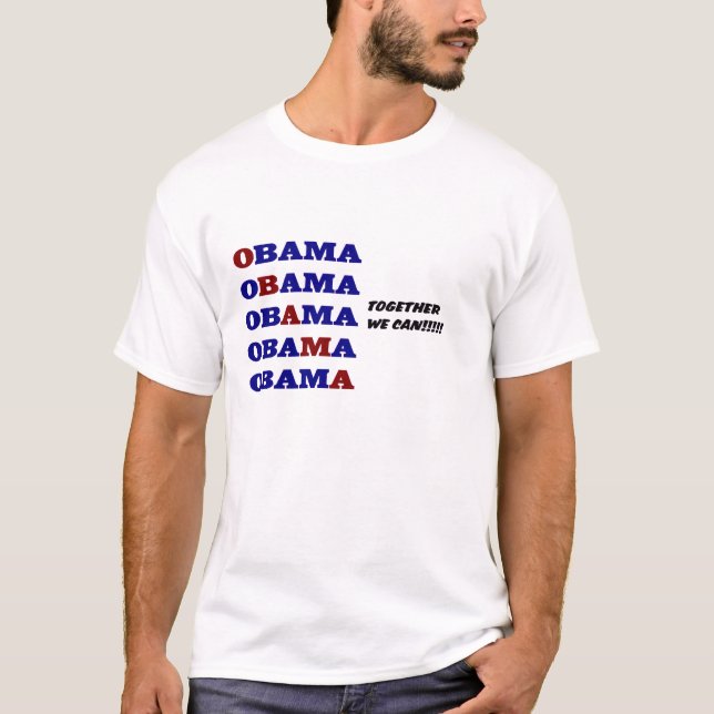 Obama- Together We Can T-Shirt (Front)