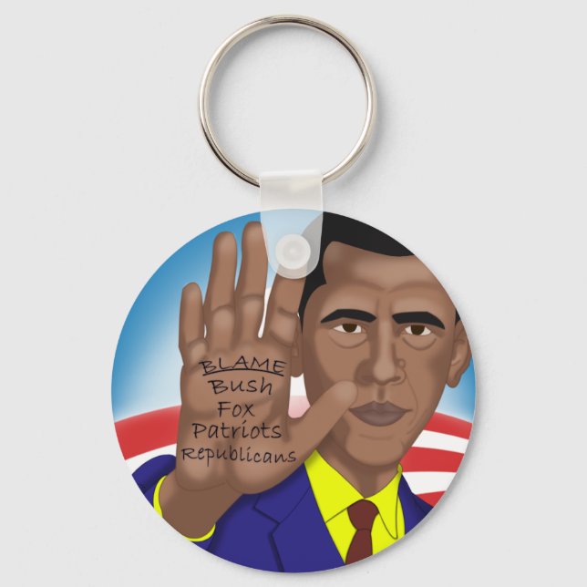 Obama Trades in Teleprompter Key Ring (Front)