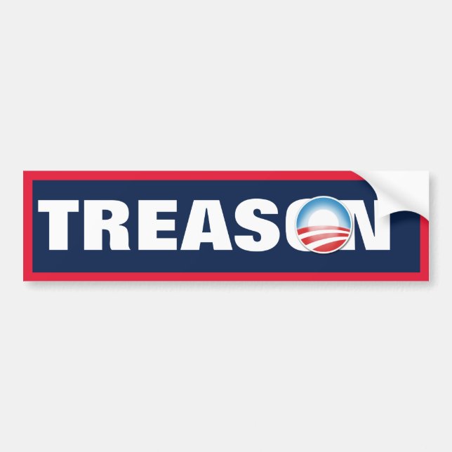 Obama Treason Bumper Sticker (Front)
