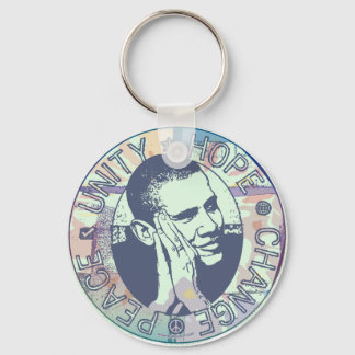 Obama Unity, Hope, Change and Peace 2012 Key Ring