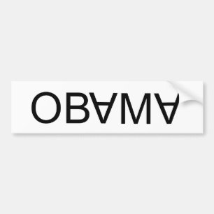 OBAMA Upside Down, Down, Down! Bumper Sticker