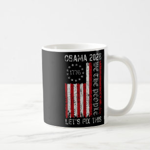 Obama Vintage Flag Retro Patriotic 2028 Political Coffee Mug