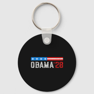 Obama Vintage Flag Retro Patriotic 2028 Political Key Ring