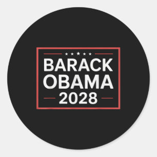 Obama Vintage President 2028 Obama _19  Classic Round Sticker