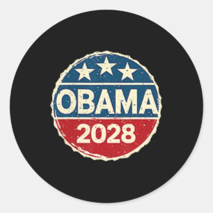 Obama Vintage President 2028 Obama 1  Classic Round Sticker