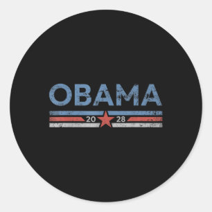 Obama Vintage President 2028 Obama _25 Classic Round Sticker