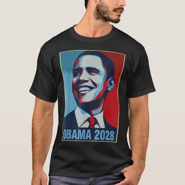 Obama Vintage President 2028 Obama _27  T-Shirt (Front)